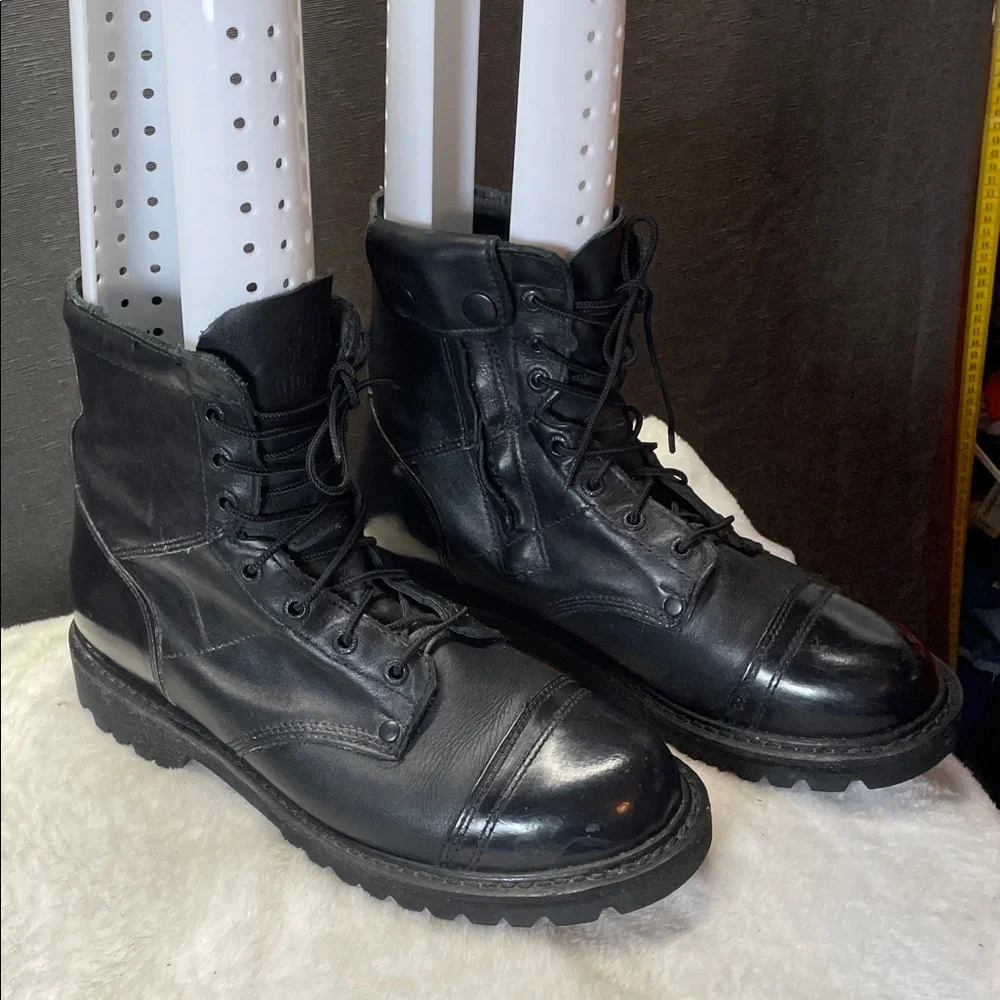 Rocky Black Men's paraboot oil resistant‎ Leather Tactical Lace-Up Boot